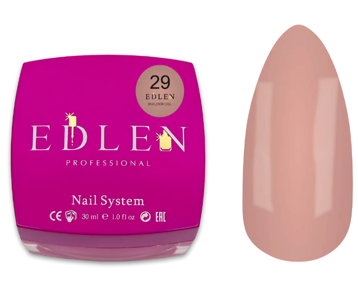 Гель моделирующий Edlen Builder Gel Office №29 30 мл - Фото 1 Гель моделирующий Edlen Builder Gel Office №29 30 мл - изображение 1