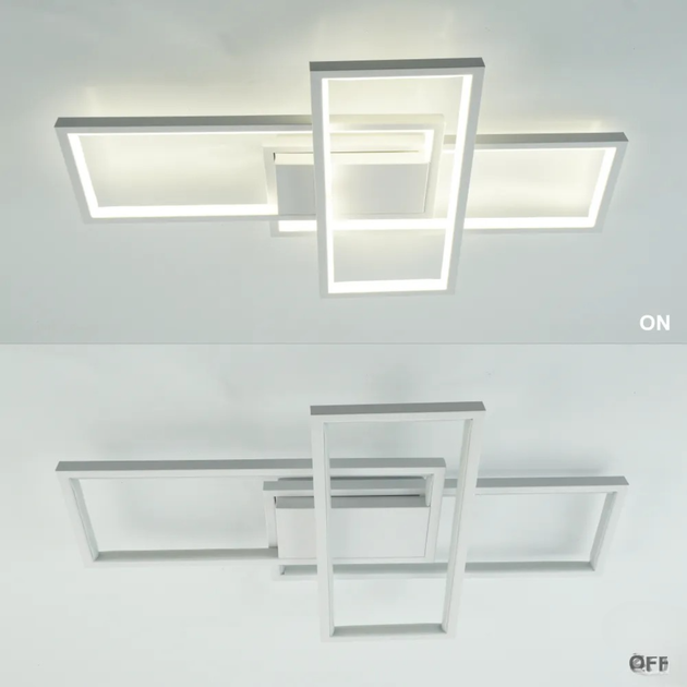 Керована світлодіодна люстра Esllse SVEN 65W 3S SMART 550x360x80мм 3000-6500К 2500Лм WHITE-220-IP20 - зображення 5