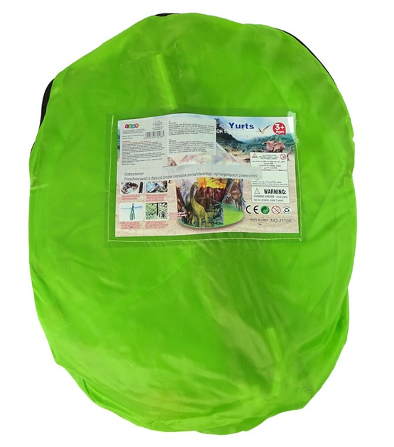 Намет для дітей LEAN Toys Динозаври Зелений (5904204755283) - зображення 3