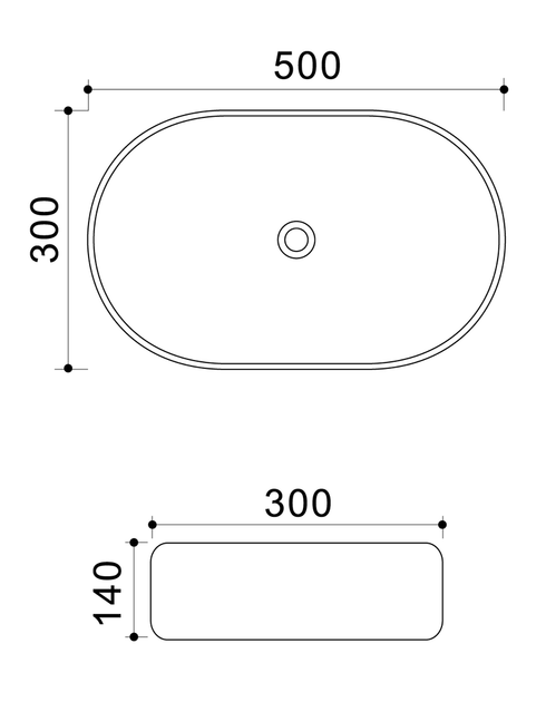 Раковина накладная Mixxus Premium ELLIPSE-0109 GRAY 500x300x140mm (MP6653) - изображение 8