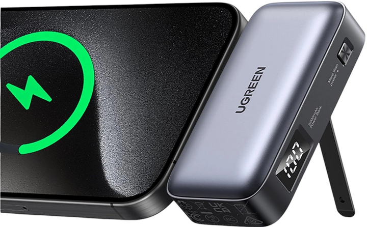 УМБ Ugreen PB503 5000mAh 22.5W з вбудованим роз'ємом USB-C Gray (6941876233380) - зображення 3