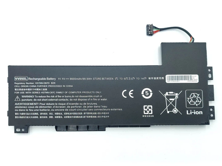 Батарея для ноутбука HP VV09XL ZBook 15, 17 G3 Series HSTNN-DB7D, 808398-2C1 (11.1V 9000mAh) - изображение 2