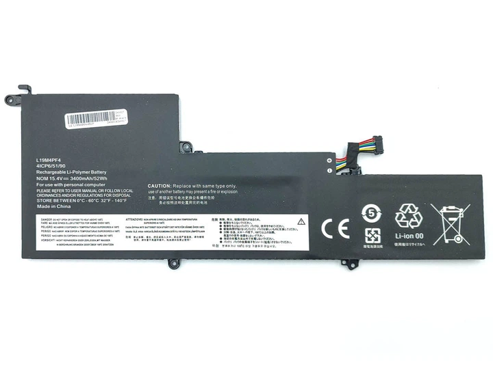 Батарея L19M4PF4 для Lenovo Yoga 14s 14sARE S750-14, Yoga Slim 7 14ARE05 14ITL05 (L19C4PF4 L19M4PF4) (15.4 [ID: 2649453984]V - зображення 2
