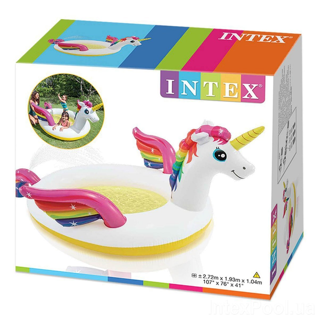 Детский надувной бассейн Intex 57441 Единорог 272х193х104 см - изображение 2
