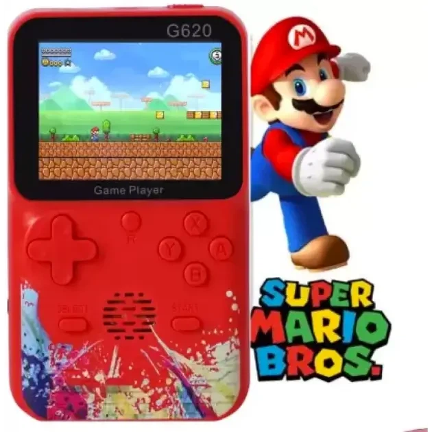 Портативная игровая консоль Handheld Game Boy G620 500 игр 3-дюймовый красный - изображение 2