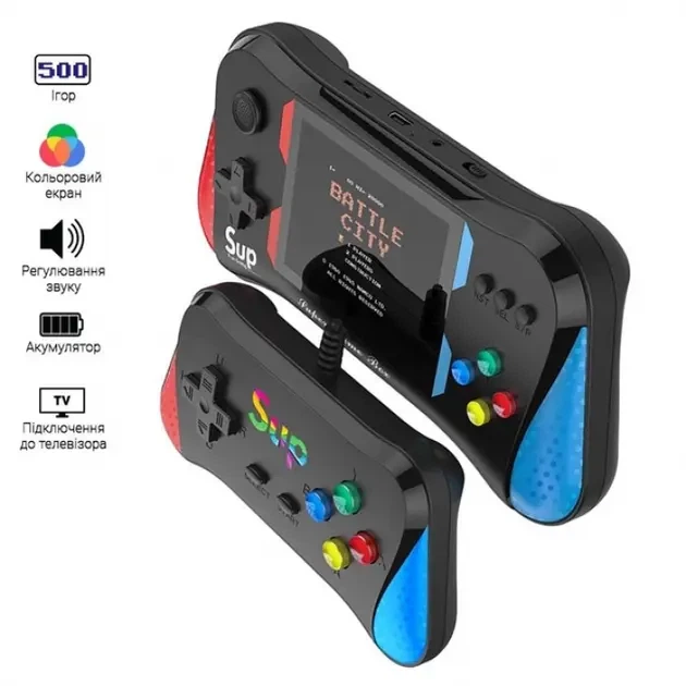 Игровая консоль SUP X7M Приставка с дополнительным джойстиком Dendy SEGA 500в1 - изображение 3