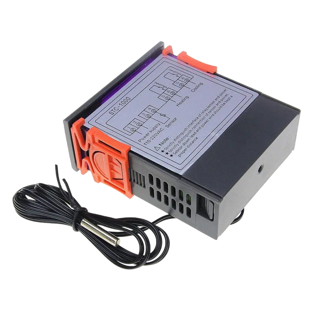 Цифровой терморегулятор STC-1000 220В (-50…+99°C) с выносным датчиком 1 м - Фото 4 Цифровой терморегулятор STC-1000 220В (-50…+99°C) с выносным датчиком 1 м - изображение 4