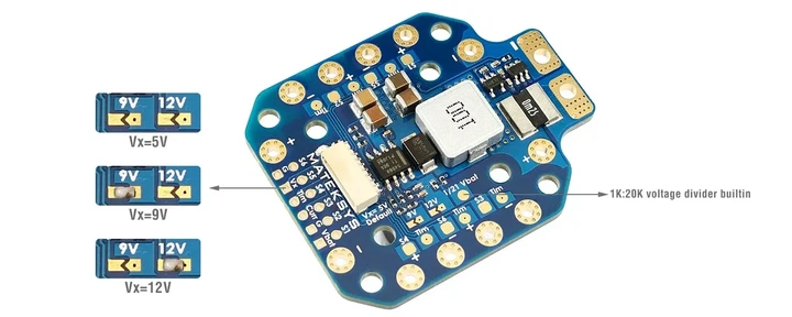 Matek PDB-HEX распределительная плата питания (PDB-HEX 7 ~ 60V) - изображение 4