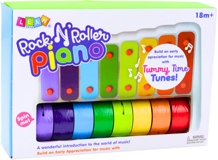 Піаніно для малюків Lean Toys Rock N' Roller з цимбалами та колесами 24540 (5905991056676) - зображення 1