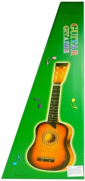 Дерев'яна класична гітара Lean Toys з кісткою 60 см Чорна 2245 (5903802450262) - зображення 1