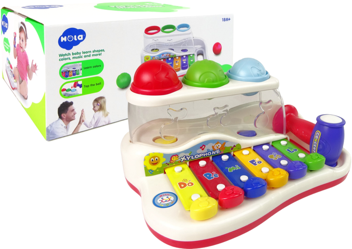 Обучающие цимбалы Lean Toys с молоточком 12664 (5905214977023) - зображення 1