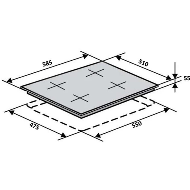 Газова поверхня VENTOLUX HG L8G CEST (MBG) - Фото 8 Газова поверхня VENTOLUX HG L8G CEST (MBG) - изображение 8