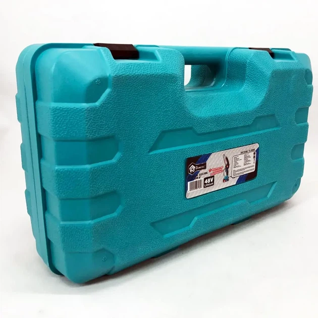 Аккумуляторная электропила Domotec Chain Saw 6" и 8" дюймов с 2-мя батареями 48V в кейсе 9640 - Фото 9 Аккумуляторная электропила Domotec Chain Saw 6" и 8" дюймов с 2-мя батареями 48V в кейсе 9640 - изображение 9