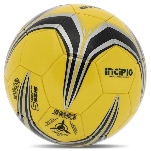 Мяч футбольный Star Incipio 6405 размер №5 для тренировок и матчей Yellow-Black - изображение 4