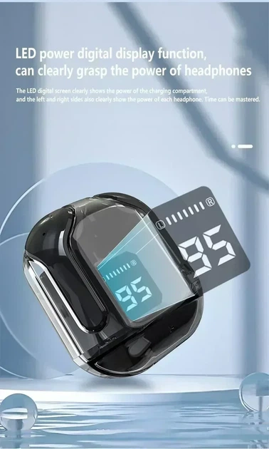 T2 TWS Беспроводные Bluetooth-наушники с цифровым дисплеем и Hi-Fi звуком. Черные - изображение 8