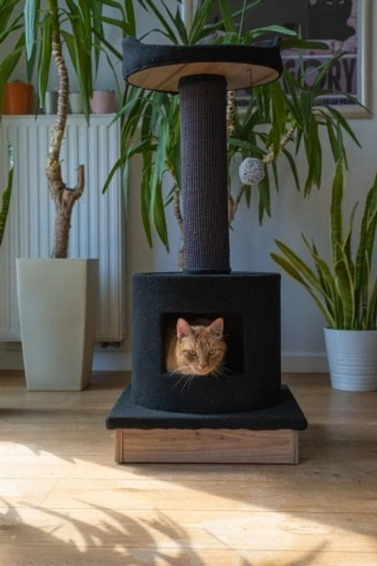 Кігтеточка для кота Comfy PAUL 103 см сіра (5905546338974) - зображення 2