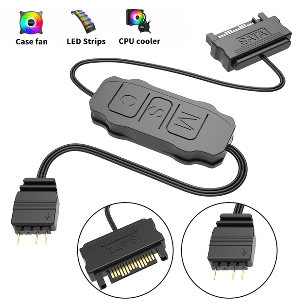 Контроллер Sata to ARGB 5V 3 pin - Фото 5 Контроллер Sata to ARGB 5V 3 pin - изображение 5