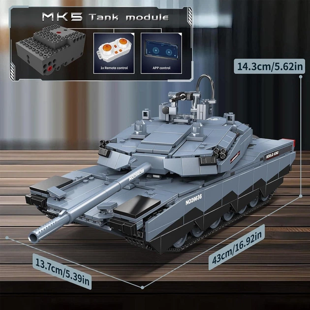 Конструктор танк АБРАМС Abrams X Tank Mould King Technik 20036