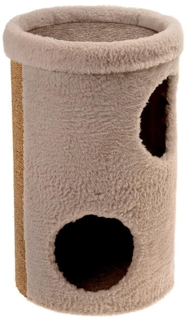 Кігтеточка для кота Comfy TUBE ECO 36 x 63 см бежева (5905546337915) - зображення 1
