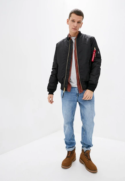 Бомбер Airboss MA-1 Flight Jacket 037600853221 3XL Черный (707568225714_A) - изображение 8