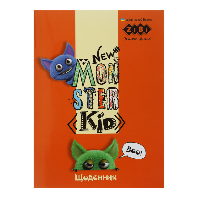 Щоденник шкільний Zibi А5 м'яка обкладинка 40 аркушів Monsters (ZB.13115) - Фото 1 Щоденник шкільний Zibi А5 м'яка обкладинка 40 аркушів Monsters (ZB.13115) - изображение 1