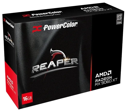 Видеокарта PowerColor Reaper AMD Radeon RX 9060 XT 16GB (RX9060XT
