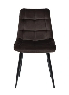 Стул мягкий со спинкой Velka Chic Bluvel 10 Velvet VBl10 коричневый - изображение 2