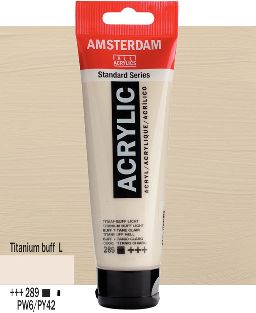 Farba akrylowa Amsterdam Titanium Buff Light 289 120 ml (8712079268053) - obraz 2