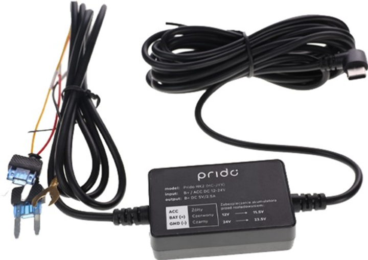 Adapter samochodowy Prido HK2 Hardwire Kit (5907632980135) - obraz 1