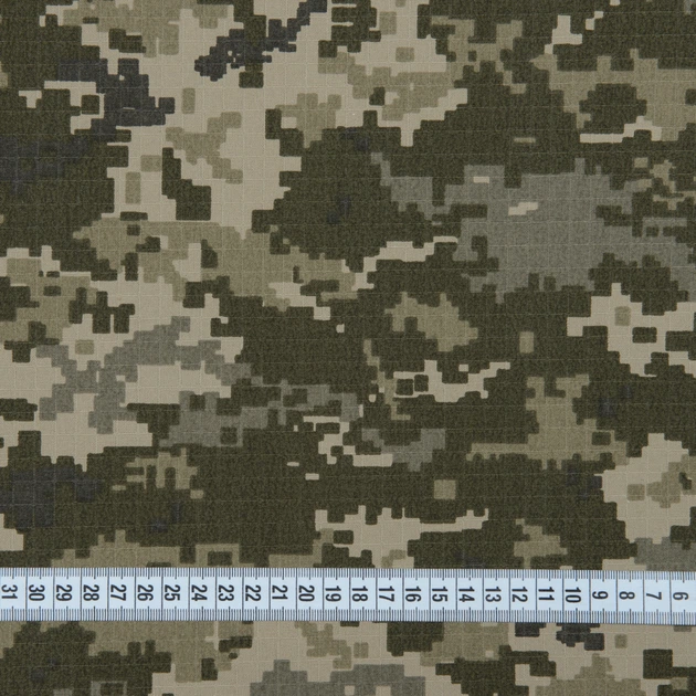 Тканина ріп-стоп 340-4-ТКЧ камуфльована піксель (230г/м.кв150см пог.м) 163706 - Фото 3 Тканина ріп-стоп 340-4-ТКЧ камуфльована піксель (230г/м.кв150см пог.м) 163706 - зображення 3