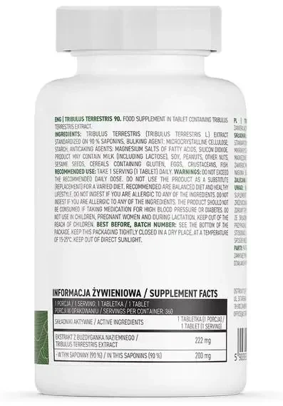 Трибулус Ostrovit Tribulus Terrestris 90 VEGE 360 таблеток - изображение 2