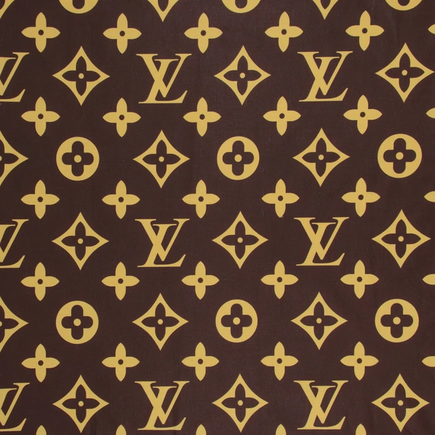 Тканина бязь набивна голд НТ принт Louis Vuitton (120г/м.кв220см пог.м) 189724 - Фото 2 Тканина бязь набивна голд НТ принт Louis Vuitton (120г/м.кв220см пог.м) 189724 - зображення 2