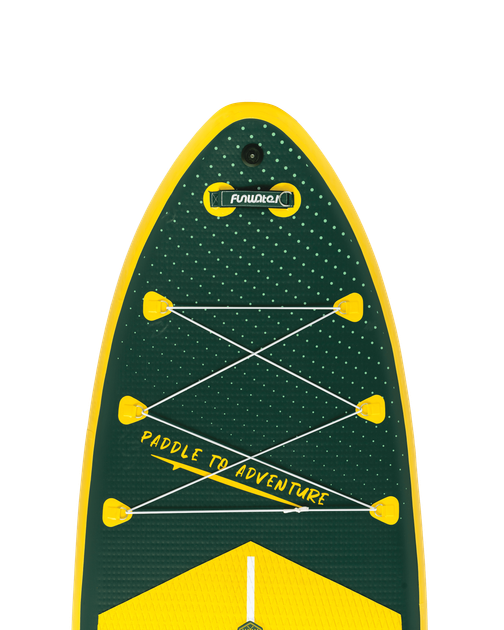 SUP-дошка надувна Funwater Paddleboard Green 11"6 350x90x15 см Двошаровий Сап, Універсальний Сап борд - Фото 5 SUP-дошка надувна Funwater Paddleboard Green 11"6 350x90x15 см Двошаровий Сап, Універсальний Сап борд - зображення 5