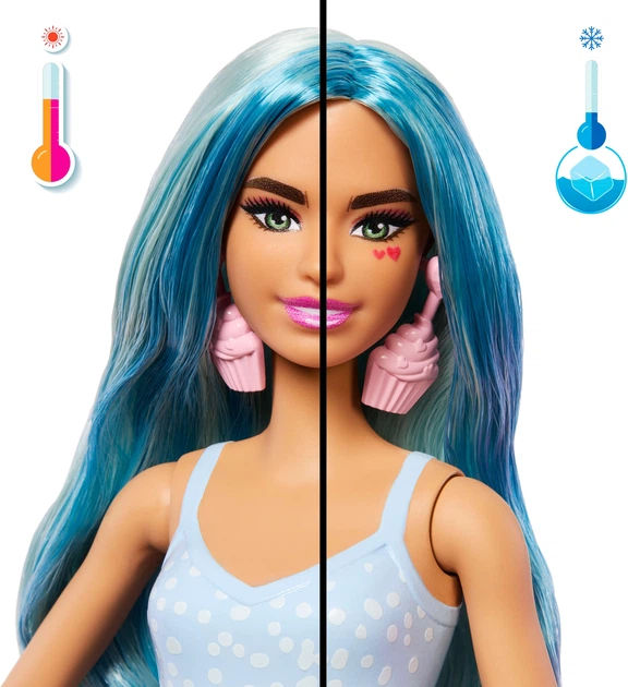 Lalka Barbie Pop Reveal Ulubione słodycze Niebieski milk shake JFY61 (194735308620) - obraz 4