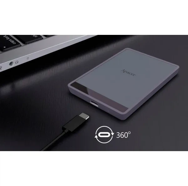 SSD накопитель Apacer as724 1Tb Mauve Type-C 3.2 (ap1tbas724m-1) - изображение 3