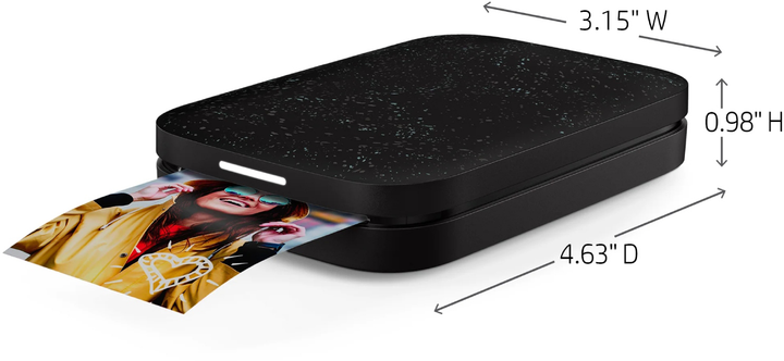 Фотопринтер HP Sprocket 2x3" Sprocket Black (HPISPB) + Фотопапір HP Sprocket Zink 2x3" Глянцевий Самоклеючий 20 л у подарунок! - зображення 4