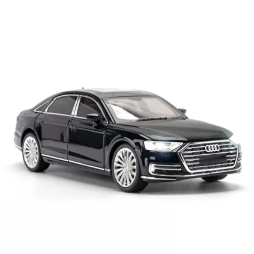 Моделька машини Audi A8 в маштабі 1:24, має звукові та світлові ефекти і рухомі деталі - зображення 4