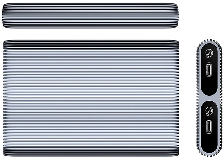Зовнішня кишеня Orico AM2C3-2N Dual-bay M.2 NVME USB-C 3.2 (6942227137678) - зображення 2