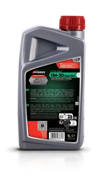 Масло моторное KENNOL 0W30 ECOLOGY 504/507 1л (193771) - изображение 2