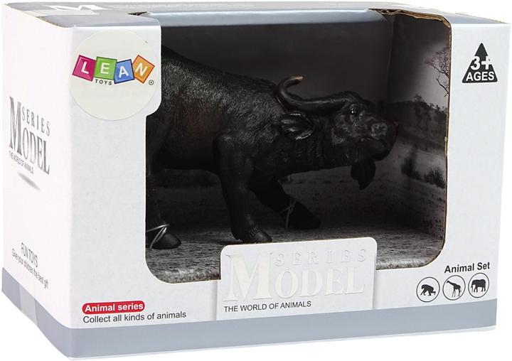 Колекційна фігурка Lean Toys Animals of the World Африканський буйвол 7.5 см (5905214970628) - зображення 1
