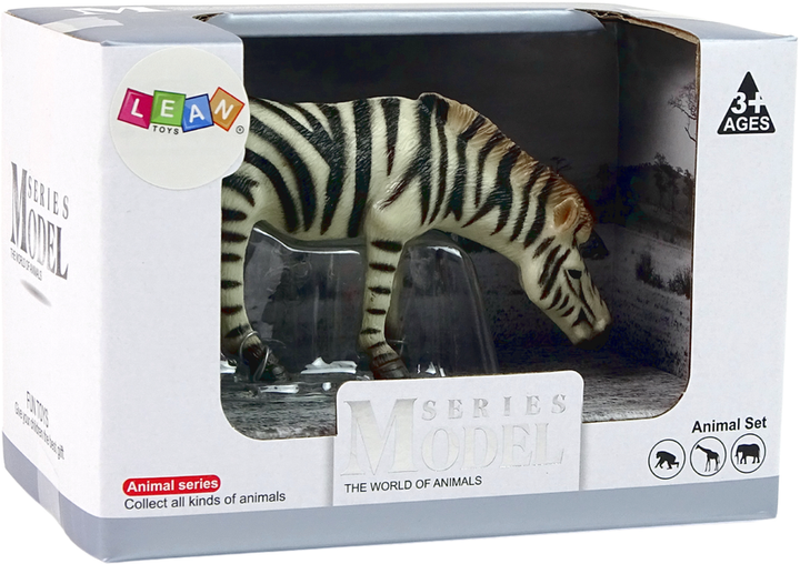 Figurka kolekcjonerska Lean Toys Zwierzęta Świata Zebra afrykańska 6.5 cm (5905214970659) - obraz 1