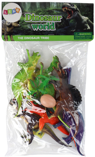 Zestaw figurek Lean Toys Dinozaury z akcesoriami 6 szt (5905679074695) - obraz 1