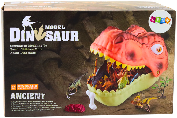 Zestaw figurek Lean Toys Dinozaury z akcesoriami 45 elementów (5905991028383) - obraz 1