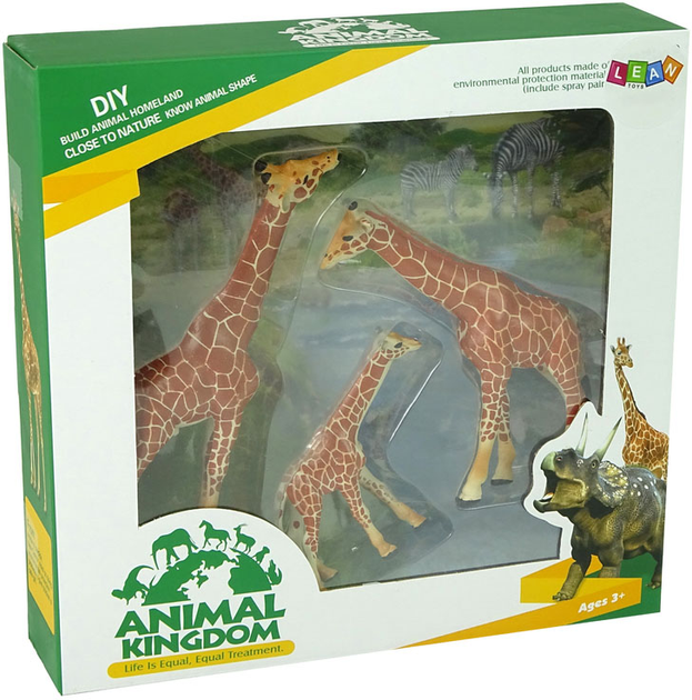 Zestaw figurek Lean Toys Rodzina żyraf 3 szt (5905884455920) - obraz 1