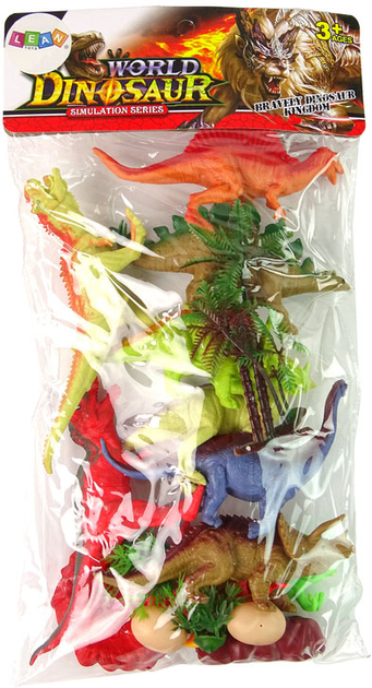 Zestaw figurek Lean Toys Dinozaury z akcesoriami (5905515355520) - obraz 1