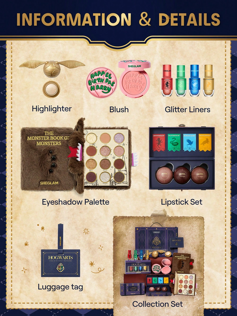 Набір декоративної косметики Harry Potter X SHEGLAM Full Collection Set 2.0 - зображення 2