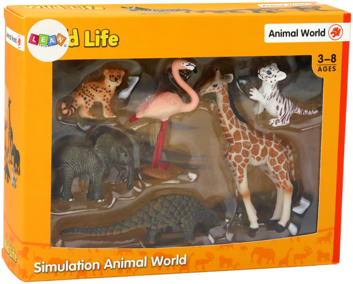 Zestaw figurek Lean Toys Zwierzęta Afrykańskie 6 szt (5905991005124) - obraz 1
