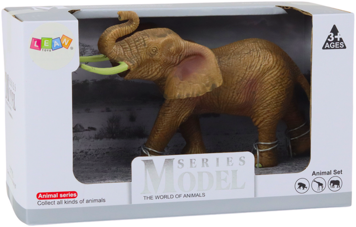 Figurka kolekcjonerska Lean Toys Zwierzęta Świata Słoń afrykański 11.5 cm (5905991020677) - obraz 1