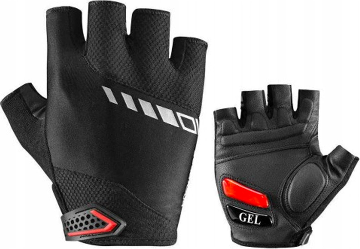Rękawiczki rowerowe Rockbros z wkładkami żelowymi S143-BK L Black (5907769312724) - obraz 2