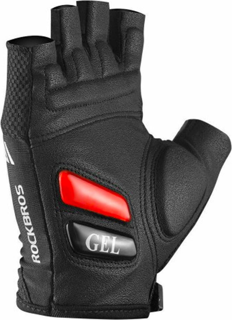 Rękawiczki rowerowe Rockbros z wkładkami żelowymi S143-BK M Black (5907769312731) - obraz 3